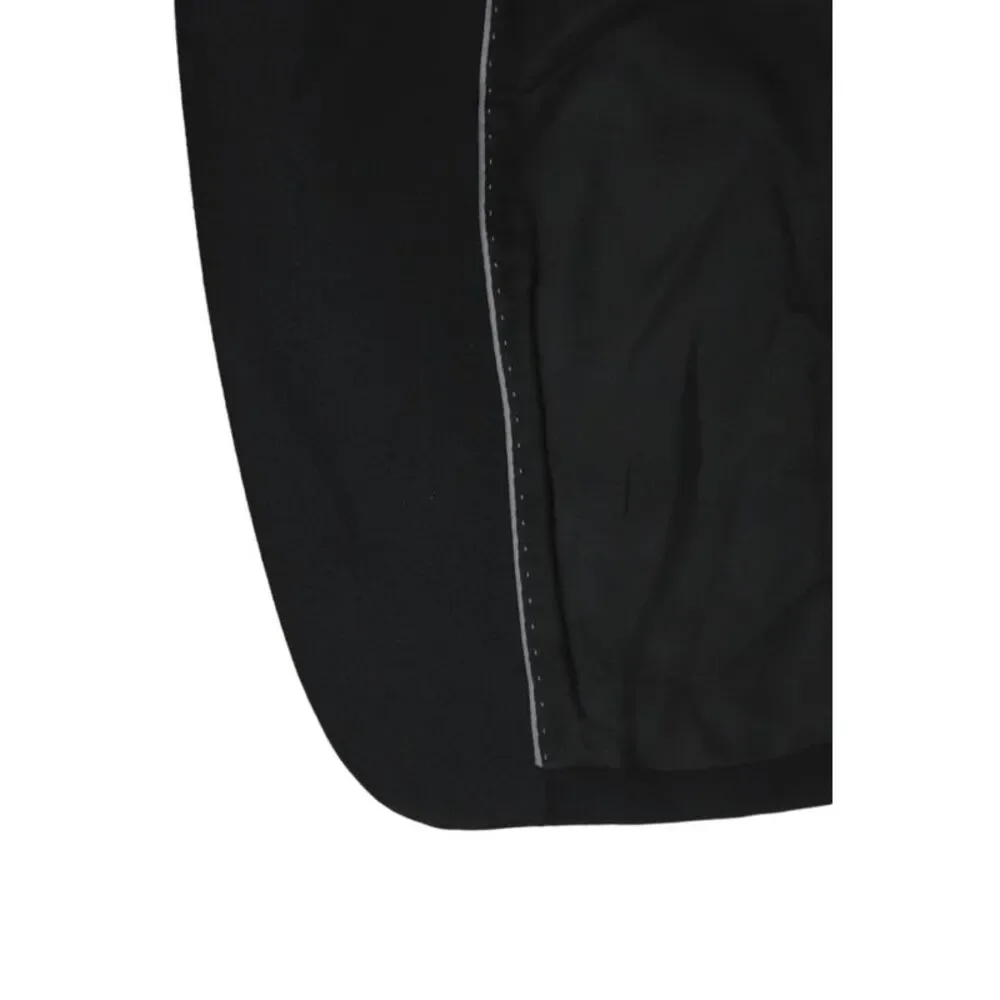 Theory Mens Black Wool Blazer Classic Button Collared Size 42